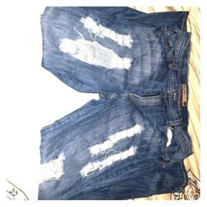 Fashion Nova distressed jeans